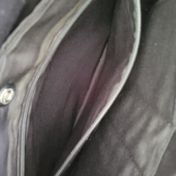 COACH Crossgrain Leather Briefcase Laptop Bag Black Unisex Large Zip 15x11x3 - Picture 4 of 15